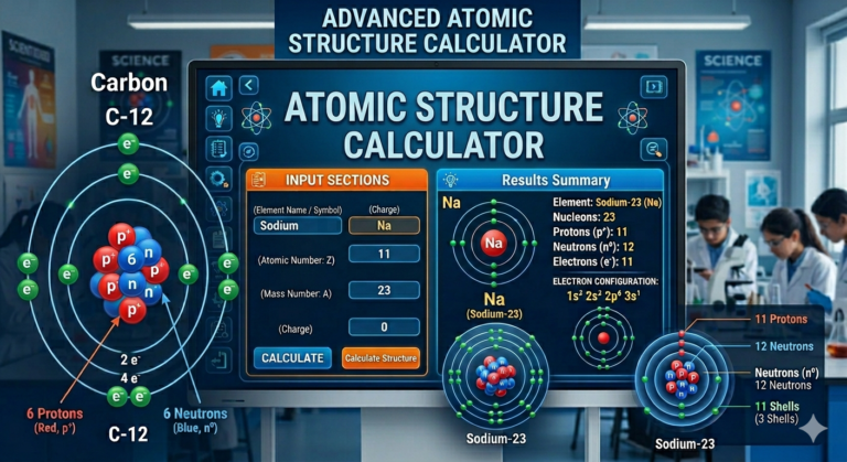 ATOM STRUCTURE CALCULATOR