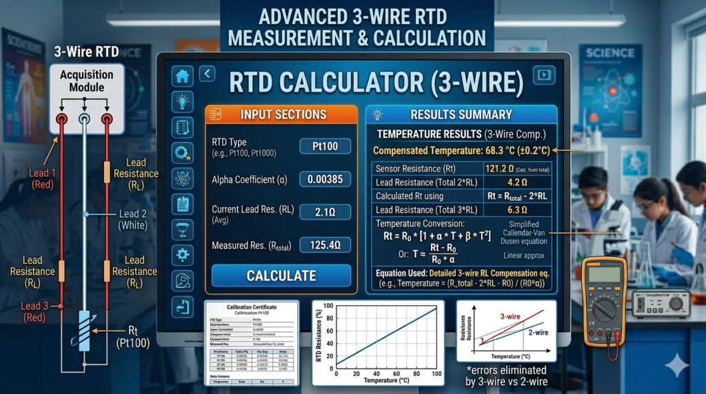 3-Wire RTD Calculation