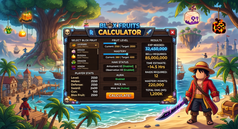 Blox Fruits Calculator